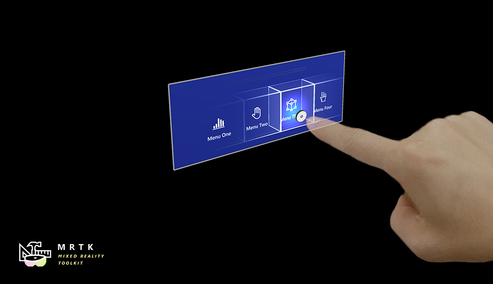 Mixed Reality Toolkit for Unreal Hand Menu